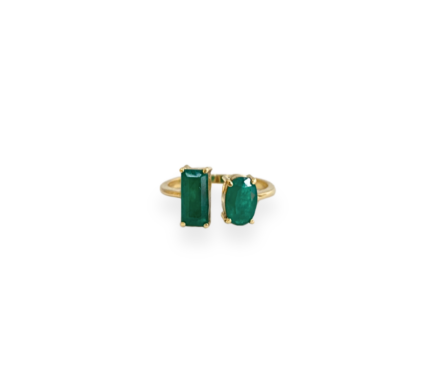 Anillo de esmeraldas Toi Et Moi